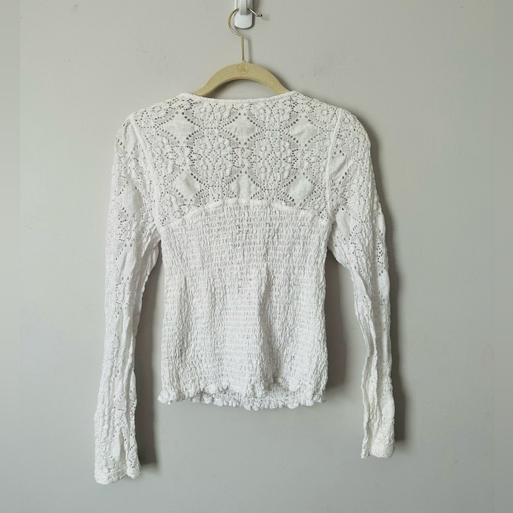 Free People Confection Top in Evening Cream - Picture 8 of 11